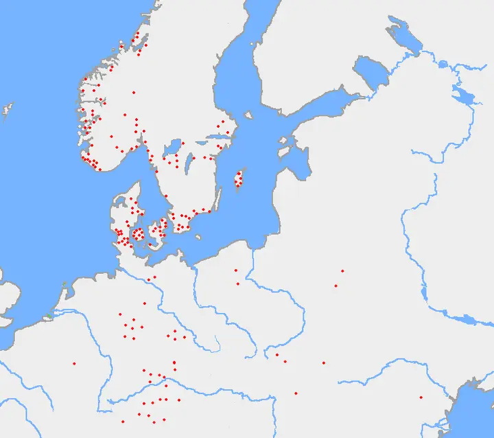 Geographic Distribution of the Elder Futhark