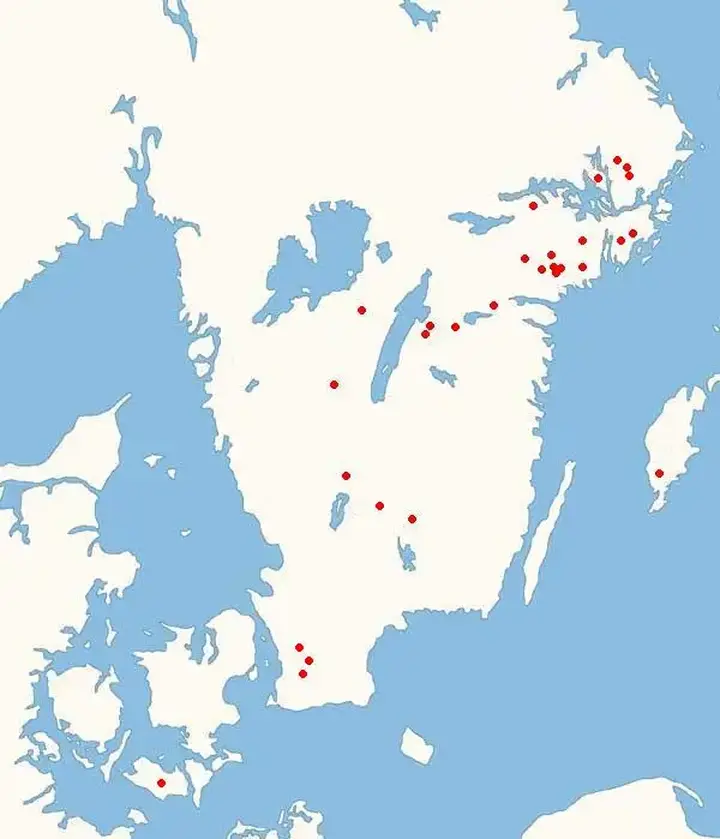 Geographic Distribution of Younger Futhark